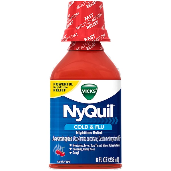 Vicks Nyquil Cherry Liquid 8 Fl. Oz., PK12